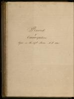 New Orleans (La.). Third Municipality Council. Subseries II. Volume 1, ordinances and resolutions, 1846-1851.