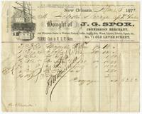Norbert Badin papers. Financial papers. Folder 02-06, 1872-1892.