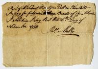 Jean Baptiste Meullion papers. Folder 01-01, 1798-1805.