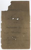 Jean Baptiste Meullion papers. Folder 01-26, 1842-1843.