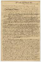 Charles Trudeau letter to Mayor James Mather, 1807 November 28.