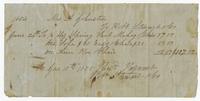 William T. Johnson and family papers. Legal and financial documents. Folder 01-20, 1854-1859.