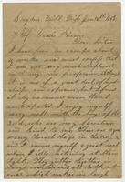 James F. Pierson personal letter, 1863 January 18.