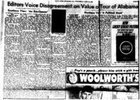 Editors Voice Disagreement on Value of Tour of Alabama / Southern View: 'An Eye-Opener' / Northern View: 'A Political Stunt' (6/16/65)