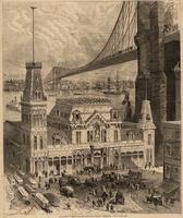 Fulton Ferry House and Brooklyn Bridge