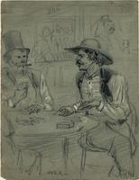 Two gamblers in a bar]
