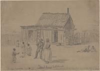 African American cabin at Great River Settlement