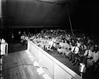 Crowd in revival tent, 4737 Canal Street