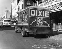 Dixie Beer delivery truck in front of 120 South Rampart Street