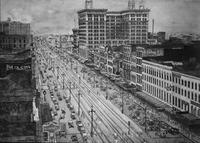 Drawing of Canal Street from 600 block