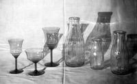 Cloverland Dairy bottles and glasses