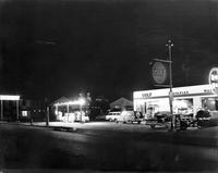 Night view of the Gulf Station