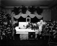Corpse in coffin