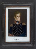 Andrew Jackson reverse glass portrait