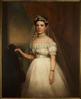 Portrait of Ernestine Sabourin of New Orleans on Her Wedding Day