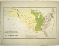 Carte De L'Adjonction Progressive des Divers États au Territoires Et A L'Union Constitutionelle Des États-Unis De L'Amérique Du Nord