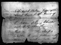 Civil suit record no. 2B, James Johnston v. Madam Lavilboeuf, 1805
