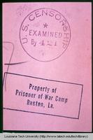 Prisoner of War Camp Ruston, La.