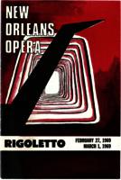 New Orleans Opera Association program; Rigoletto