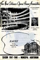 New Orleans Opera Association program; Faust