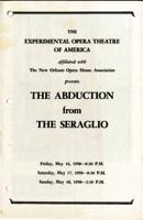 New Orleans Opera Association program; Experimental Opera Theatre of America; Entführung aus dem Serail