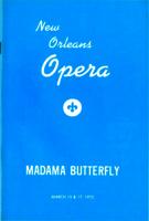 New Orleans Opera Association program; Madama Butterfly