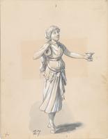 Roman woman holding goblet