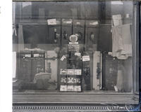 Window display of suitcases