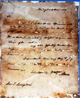 Letter, Aaron Burr to Edward Livingston, March 9, 1803