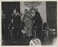 Louis Cottrell with "Wild Bill" Davison, Bob Havens, and Wendell Eugene
