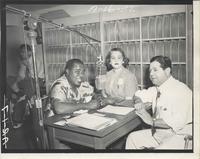 Louis Armstrong with Myra Menville on Tony Almerico's radio show