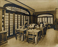 Pottery building interior, Newcomb College