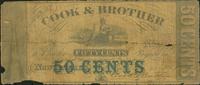 Cook and Brother fifty cent bill