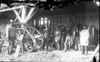 Group portrait of blacksmiths and wheelwrights