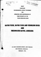 Draft composite environmental impact statement for operation and maintenance of three projects in the Teche-Vermilion Basin