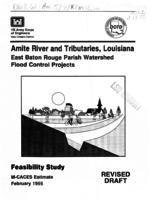 Amite River and tributaries, Louisiana, EBR Parish watershed, flood control projects, feasibility study, M-CACES estimate