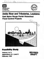 Amite River and tributaries, Louisiana, EBR Parish watershed, flood control projects, feasibility study, v.4