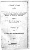 Annual report upon the improvement of the navigation of Red River, Louisiana, and of certain rivers in Louisiana, Texas, Mississippi, Arkansas, and Tennessee, and water-gauges on the Mississippi and its principal tributaries in charge of J.H. Willard : be