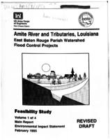 Amite River and tributaries, Louisiana, EBR Parish watershed, flood control projects, feasibility study, v.1