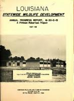 Lousiana Statewide Wildlife Development-Progress Report 1967-1968