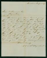 Letter from W. & D. Urquhart to James P. Bowman, 1857 January 2