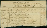 Account Statement from Robert Williams to Catherine Turnbull, 1802