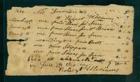 Account Statement from Robert Williams to Catherine Turnbull, 1812