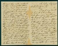 Letter from unknown to William B. Turnbull, 1856 July 9