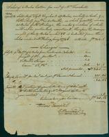 Cotton Sales Account Statement from Charles Norwood to Catherine Turnbull, 1804