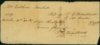 Account Statement from R. C. Wederstrandt to Catherine Turnbull, 1817 October 13