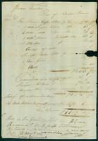 Account Statement from Salvador Paneias to Catherine Turnbull, 1804