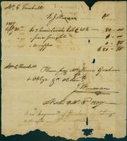 Account Statement from J. Newman to Catherine Turnbull requesting payment to James Graham, 1809 October 3