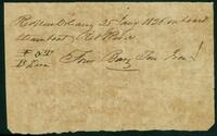 Receipt for shipment on board the Steamboat Red River to unknown, 1820 January 25