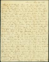 Antal  Vállas letter, 1861 August 19
